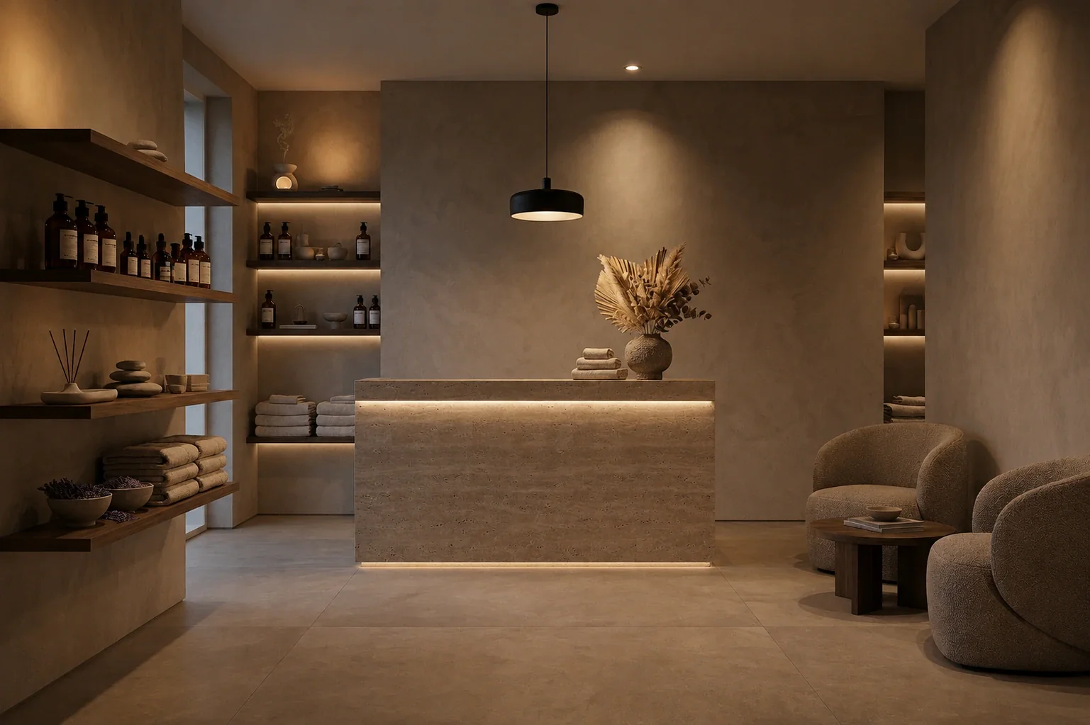 Reception and lounge